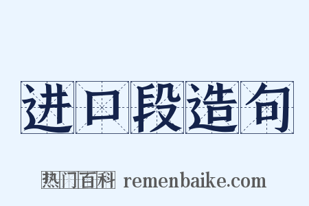 进口段造句是什么意思的图片